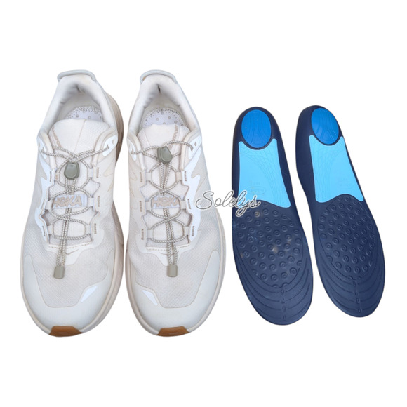 HOKA ONE ONE Transport Womens 10B Eggnog Neutral Commuter Lifestyle Sneaker - Picture 9 of 12